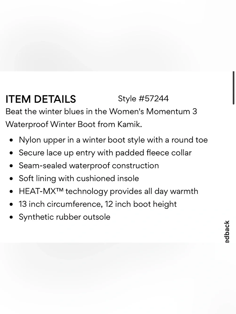 Kamik Women’s Gray and Black Insulated Winter Boots with Faux Fur Cuff brand new